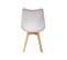 Lot De 6 Chaises Scandinaves. Pieds Bois De Hêtre. Chaises 1 Place. Blancs