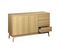 Buffet En Décor Bois 2 Portes Et 3 Tiroirs  L 120 X L 39 H 76cm - Dune