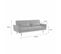 Canapé Convertible Design En Tissu - Oskar - 2 - 3 Places Scandinave Droit Avec Pieds Bois