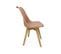 Lot De 4 Chaises Scandinaves. Pieds Bois De Hêtre. Chaises 1 Place. Vieux Rose