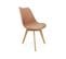 Lot De 4 Chaises Scandinaves. Pieds Bois De Hêtre. Chaises 1 Place. Vieux Rose