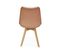 Lot De 4 Chaises Scandinaves. Pieds Bois De Hêtre. Chaises 1 Place. Vieux Rose