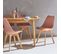 Lot De 4 Chaises Scandinaves. Pieds Bois De Hêtre. Chaises 1 Place. Vieux Rose