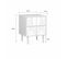 Lot De 2 Tables De Chevet Décor Bois Blanc - Mika - 2 Tiroirs - L 48 X L 40 X H 59cm