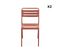 Lot De 2 Chaises De Jardin Acier. 2 Places. Terracotta. Amelia. L44 X P52 X H79cm