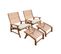 Lot De 2 Chaises Relaxantes. Puebla. 2 Chaises. 2 Reposes Pieds. 75x59x71cm