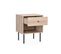 Lot De 2 Tables De Chevet. Braga. Un Tiroir. Un Espace De Rangement. L 45 X L 39.5 X H 55.5cm