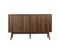 Buffet De Rangement Décor Bois Bois Foncé. Linear. Deux Portes L 150 X P 39.5 X H 90