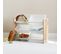 Meuble De Rangement Pour Enfant Avec 6 Casiers - Tobias - Mdf Décor Bois Naturel. L 84 X P 29.5 X H