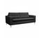 Canapé Lit 3 Places Anthracite Avec Matelas 12cm D'épaisseur. Fabriqué En France