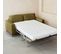 Canapé Lit 3 Places Vert Olive Avec Matelas 12cm D'épaisseur. Fabriqué En France