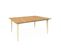 Table De Jardin Bois D'acacia Et Acier Galvanisé Maringa. Ivoire. L150 X P90 X H76cm