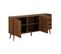 Buffet De Rangement Scandinave 2 Portes. 3 Tiroirs. Décor Bois De Noyer. 160cm