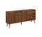 Buffet De Rangement Scandinave 2 Portes. 3 Tiroirs. Décor Bois De Noyer. 160cm