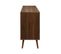 Buffet De Rangement Scandinave 2 Portes. 3 Tiroirs. Décor Bois De Noyer. 160cm