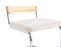 Lot De 2 Chaises De Salle à Manger Industrielles Metal Cannage Rotin Beige Tissu