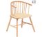 Lot De 2 Chaises De Salle à Manger Scandinave En Bois Massif Beige Rotin