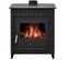 Poêle à Bois Alessia 14kw - Bûches 55cm - Noir