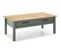 Table Basse 1 Tiroir En Pin Massif / Vert 100 Cm - Ida