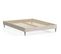 Lit Adulte 140x190 En Velours Beige - Dina