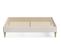 Lit Adulte 140x190 En Velours Beige - Dina