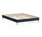 Lit Adulte 160x200 En Velours Bleu Nuit - Dina