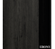 Meuble De Salle De Bain Simple Vasque - Palma Et Miroir Rond LED Solen - Ebony (bois Noir) - 80cm