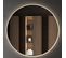 Meuble De Salle De Bain Simple Vasque - Mig Et Miroir Rond LED Solen - Roble (chêne Clair)  - 60cm