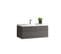 Ensemble De Salle Bain 100 Cm Pierre Anthracite Aquaterra