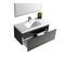 Ensemble De Salle Bain 100 Cm Pierre Anthracite Aquaterra