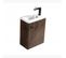 Meuble Lave Main 40 Cm Marron Aqualegno