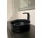 Meuble Simple Vasque à Poser Noir 120 Cm Aqualinea