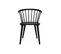 Lot De 2 Chaises Noires à Barreaux En Bois Et Contreplaqué. Paula. L 51 X P 53 X H 75cm