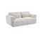 Canapé 2 Places. Tissu Bouclette. 2 Coussins Déhoussables. Wallas  L 178 X P 97.5 X H 73cm