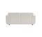 Canapé 2 Places. Tissu Bouclette. 2 Coussins Déhoussables. Wallas  L 178 X P 97.5 X H 73cm