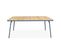 Table De Jardin En Bois D'acacia . Acier Anthracite. Pieds Pliables. 6 Places