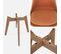 Lot De 6 Chaises Scandinaves. Pieds Bois De Hêtre. Chaises 1 Place. Terracotta