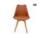 Lot De 6 Chaises Scandinaves. Pieds Bois De Hêtre. Chaises 1 Place. Terracotta