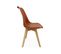 Lot De 6 Chaises Scandinaves. Pieds Bois De Hêtre. Chaises 1 Place. Terracotta