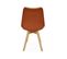 Lot De 6 Chaises Scandinaves. Pieds Bois De Hêtre. Chaises 1 Place. Terracotta