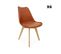 Lot De 6 Chaises Scandinaves. Pieds Bois De Hêtre. Chaises 1 Place. Terracotta