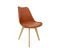 Lot De 6 Chaises Scandinaves. Pieds Bois De Hêtre. Chaises 1 Place. Terracotta