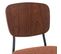 Lot De 2 Chaises Assise Bouclette Texturée Terracotta. Dossier Bois De Peuplier Courbé