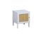 Table De Chevet Enfant Effet Bois Blanc Et Cannage