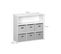 Meuble De Rangement Pour Enfant Avec 7 Compartiments Et 3 Paniers Roses Et 3 Paniers Gris