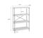 Etagère 4 Niveaux Industrielle Effet Frêne Et Métal - Loft-   L 80 X L 30 X H 120cm