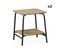 Lot De 2 Tables De Chevet Effet Table D'école En Décor Bois Avec Structure En Acier - 1 Étagère