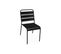 Lot De 4 Chaises Intérieur / Extérieur En Métal Peinture Antirouille Empilables Coloris Noir