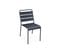 Lot De 4 Chaises Intérieur / Extérieur En Métal Peinture Antirouille Empilables Coloris Gris