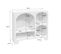 Buffet Organique 4 Compartiments Effet Bois Blanc 90cm